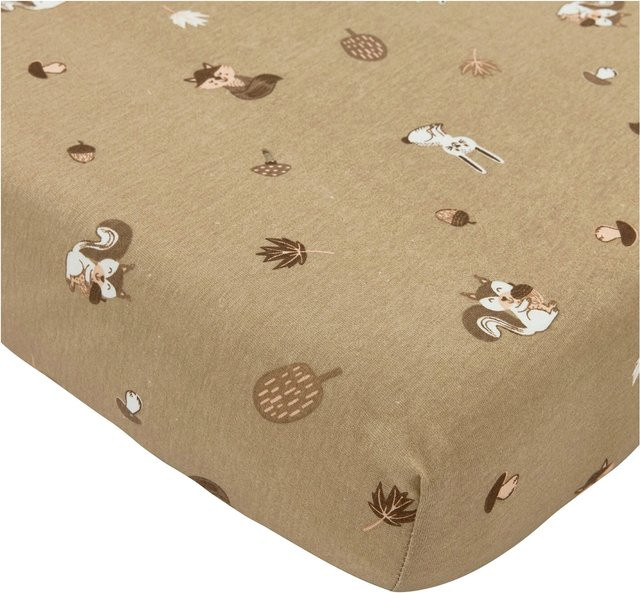 Meyco Baby Jersey-Spannbetttuch aus Baumwolle, Beige, B/T: 50 x 90 cm - Bild 1