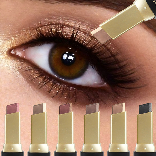 PECOLOVERS Lidschattenstift, zweifarbig, glitzernd - Bild 1