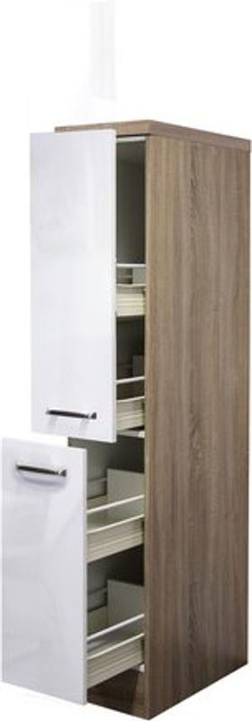 Flex-Well Apothekerschrank Valero weiß Hochglanz B/H/T: 30 x 162 x 60 cm - Bild 2