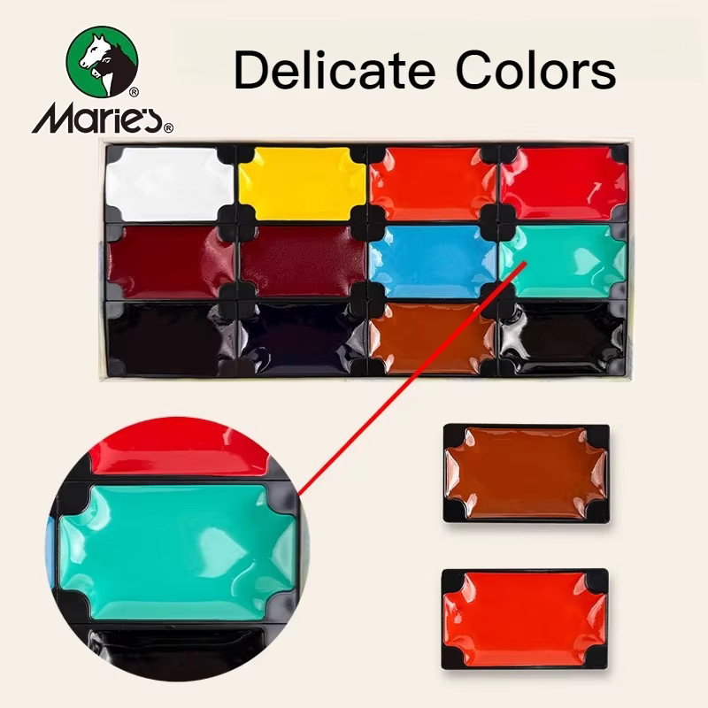 MARIES Chinesische Malpigmente Mineralpigment-Set in Multicolour für Anfänger und Künstler - Bild 2