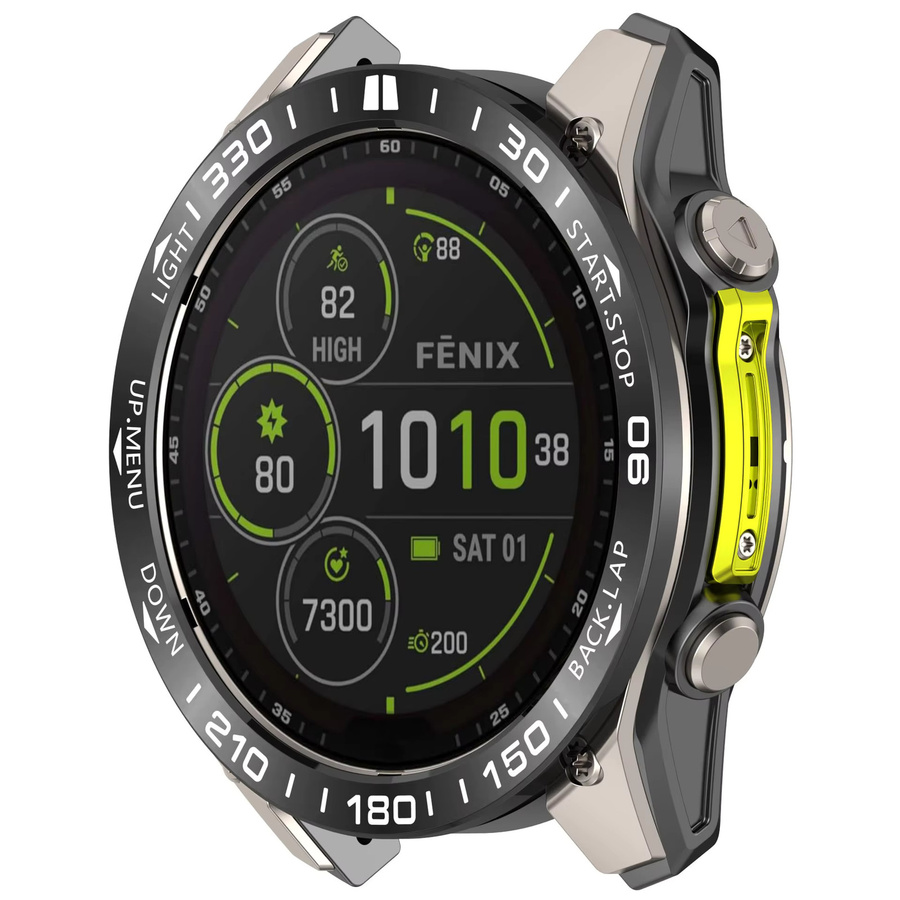 Metallrahmenring für Garmin Fenix 8, Edelstahl, Silber, Unisex - Bild 4