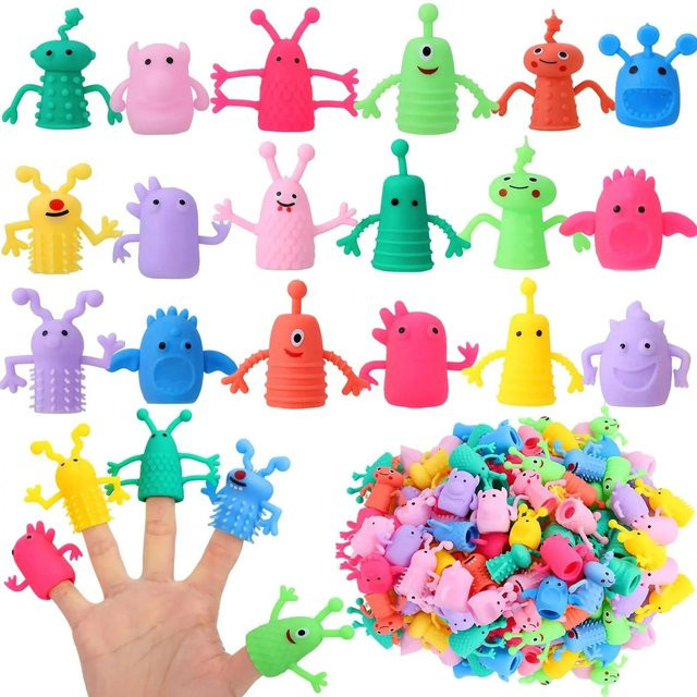 Binchi Outdoor Product Niedliche Monster Fingerpuppen, Gummi, ab 14 Jahren - Bild 1