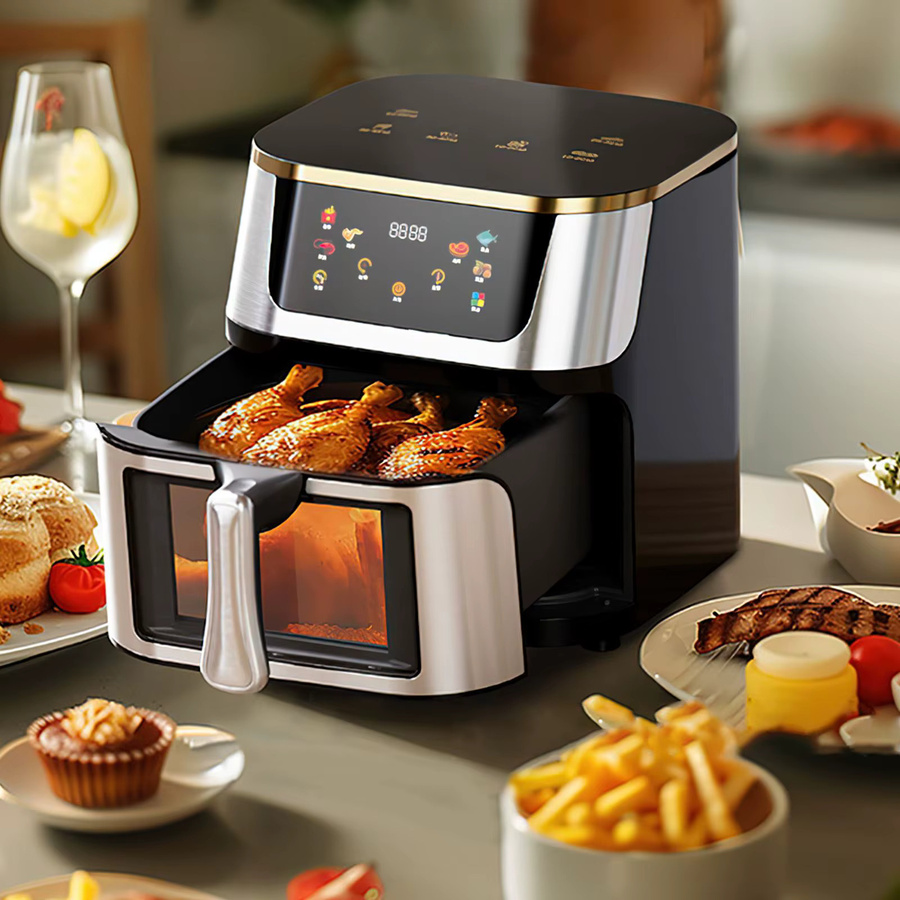 DWiusty Großraum-Heißluftfritteuse mit Toasterfunktion und LED-Touchscreen, 12 l - Bild 4