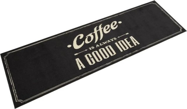 vidaXL Küchenteppich aus Samt in Kaffee Braun, Waschbar und Rutschfest, B: 45 cm, L: 150 cm - Bild 1
