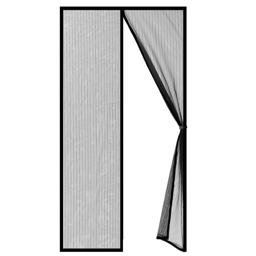 KARAT Fliegengitter Sam Gestreift in Schwarz mit Klebemontage und Klettverschluss, B x H: 90 x 210 cm - Bild 2