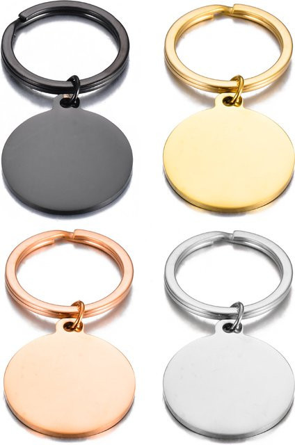 SalaWendy Anhänger Edelstahl, rund, 20/25/30 mm, Unisex - Bild 1