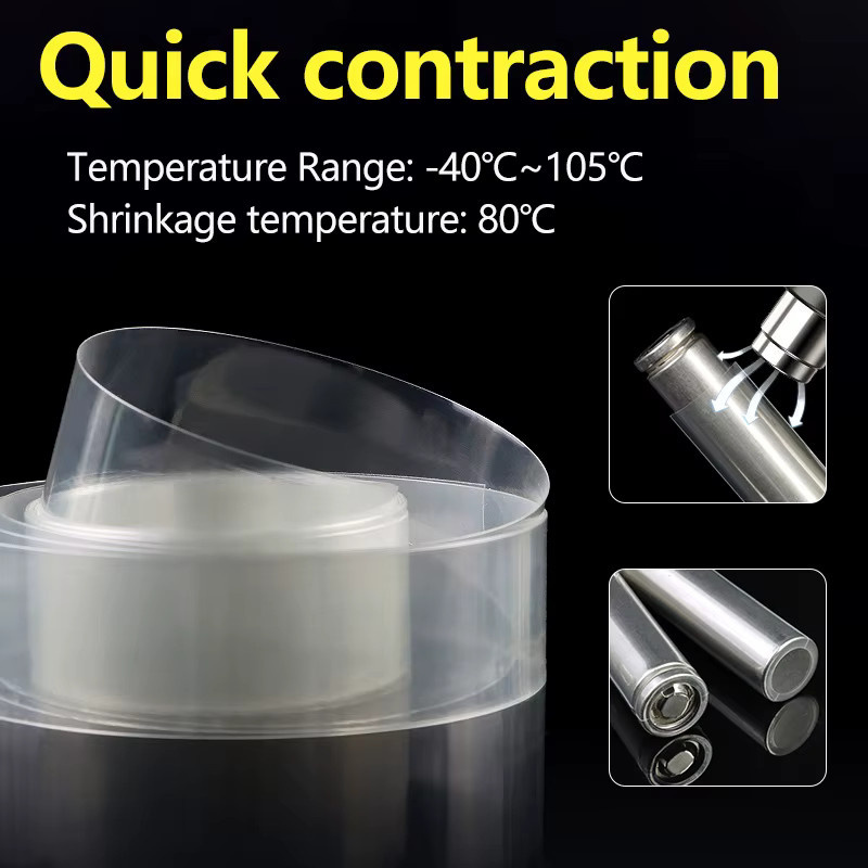 Transparenter PVC-Schrumpfschlauch zur Isolierung von Kabeln und Akkus, Breite: 50 mm bis 500 mm - Bild 2