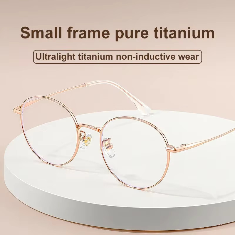 VICKY Korrektionsbrille, rund, Vollrand, Titan, Damen - Bild 1