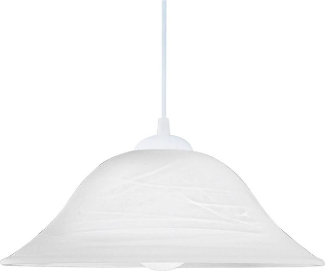Eglo Pendelleuchte Albany in Weiß mit Glasschirm - Bild 1