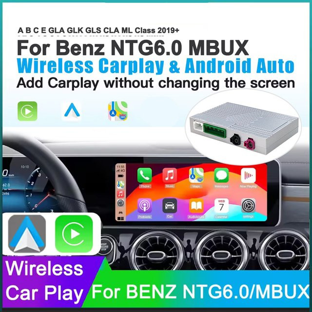 ANYFAR Drahtloses CarPlay und Android Auto Interface für Mercedes Benz NTG6.0 und MBUX Modelle - Bild 1
