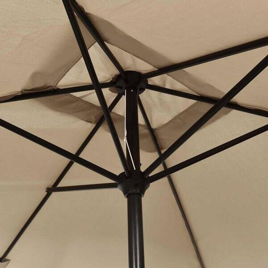 vidaXL Sonnenschirm aus Polyester und Stahl in Beige, B/H/L: 200 x 252 x 300 cm - Bild 3