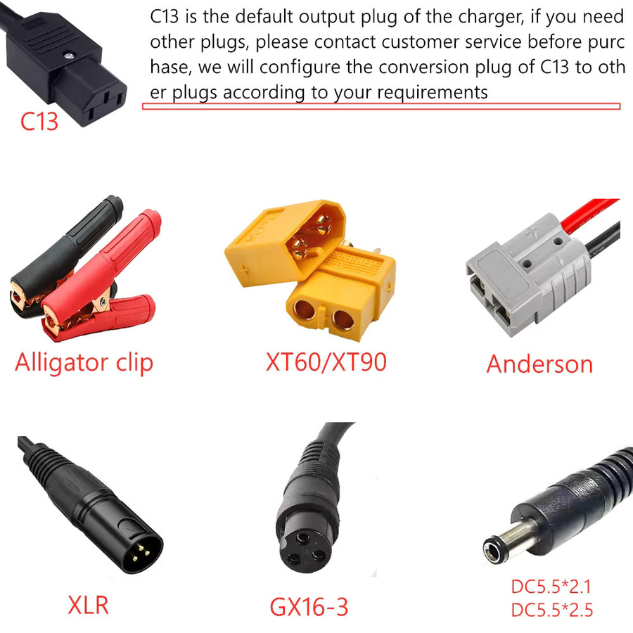 Southrol Lithium-Batterie Ladegerät für Li-Ion und LiFePO4 in Schwarz mit einstellbarem Strom von 10A bis 20A für 20S 21S 24S Spannungen - Bild 2