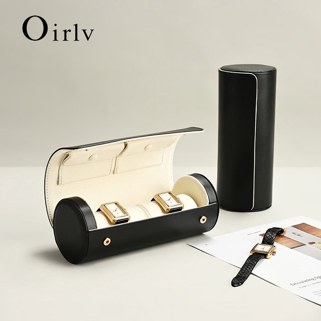 Oirlv Uhrentasche, PU-Leder, Beige, Unisex - Bild 1