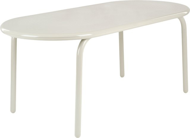 Tom Dixon Groove Tisch aus pulverbeschichtetem Aluminium in Grün oder Beige - Bild 1