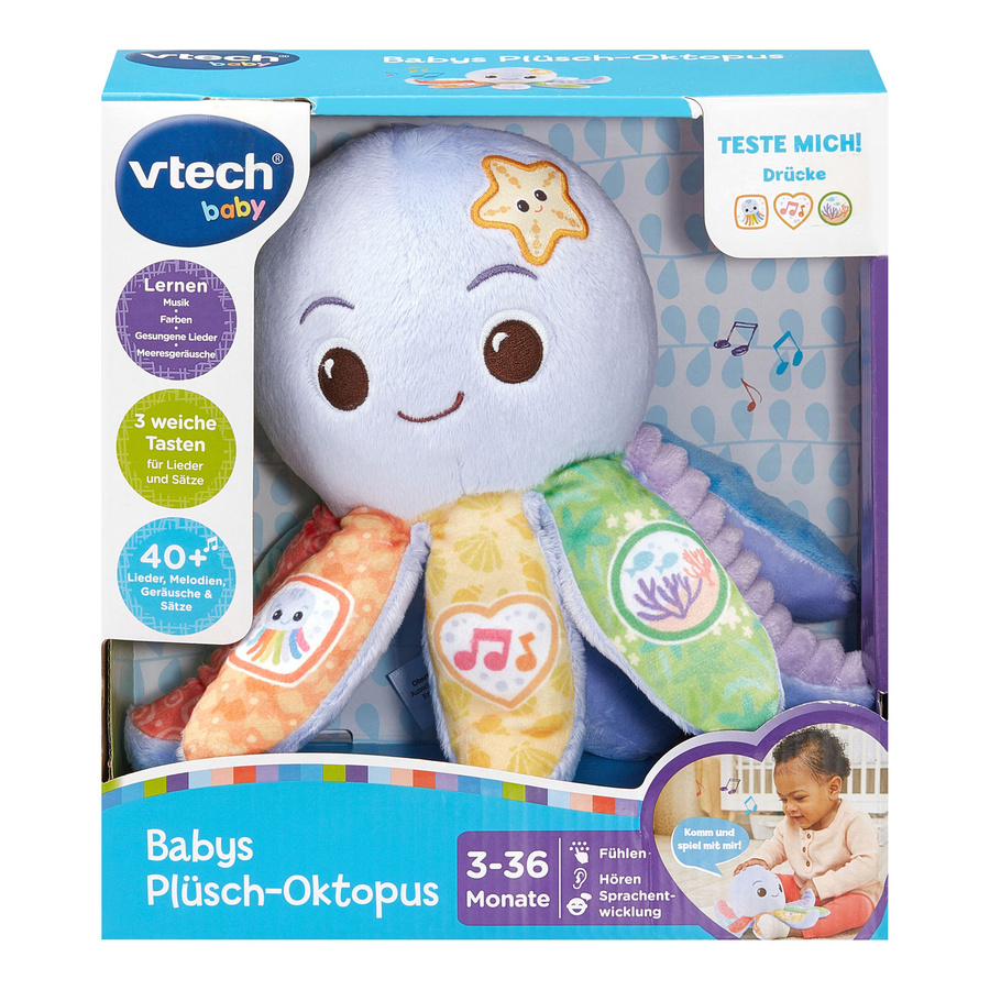VTech Baby Babys Plüsch-Oktopus, Plüsch / Textil, ab 0 Jahre - Bild 2