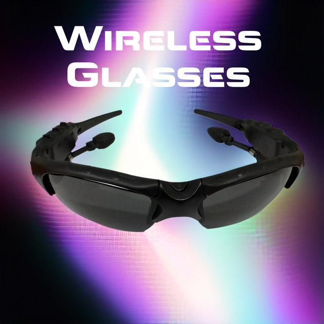 Briame Kabelloses Brillen-Headset mit Stereo-Kopfhörern und Mikrofon als Sport-Sonnenbrille für Radfahren und Autofahren in Schwarz oder Braun - Bild 1
