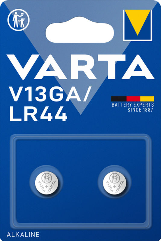 Varta Alkaline Knopfzelle LR44 V13GA 1.5V 155 mAh 2er Set - Bild 2