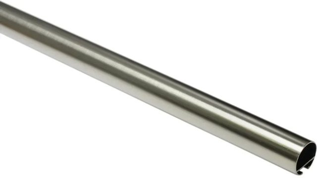 Gardinia Gardinenstange Windsor mit Innenlauf aus Edelstahl in Silber, Durchmesser: 25 mm, Länge: 240 cm - Bild 1