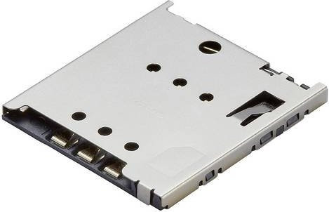 Molex SIM-Karten-Slot mit 6 Polen und 2.54mm Rastermaß in Silber 5039600696-6400 - Bild 1