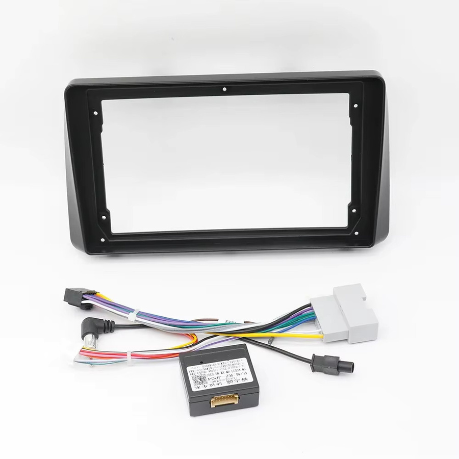 9-Zoll Autorahmen Faszienadapter mit Canbus-Box-Decoder für Chrysler Grand Voyager Dodge Caravan Lancia 2011–2016, Schwarz - Bild 2