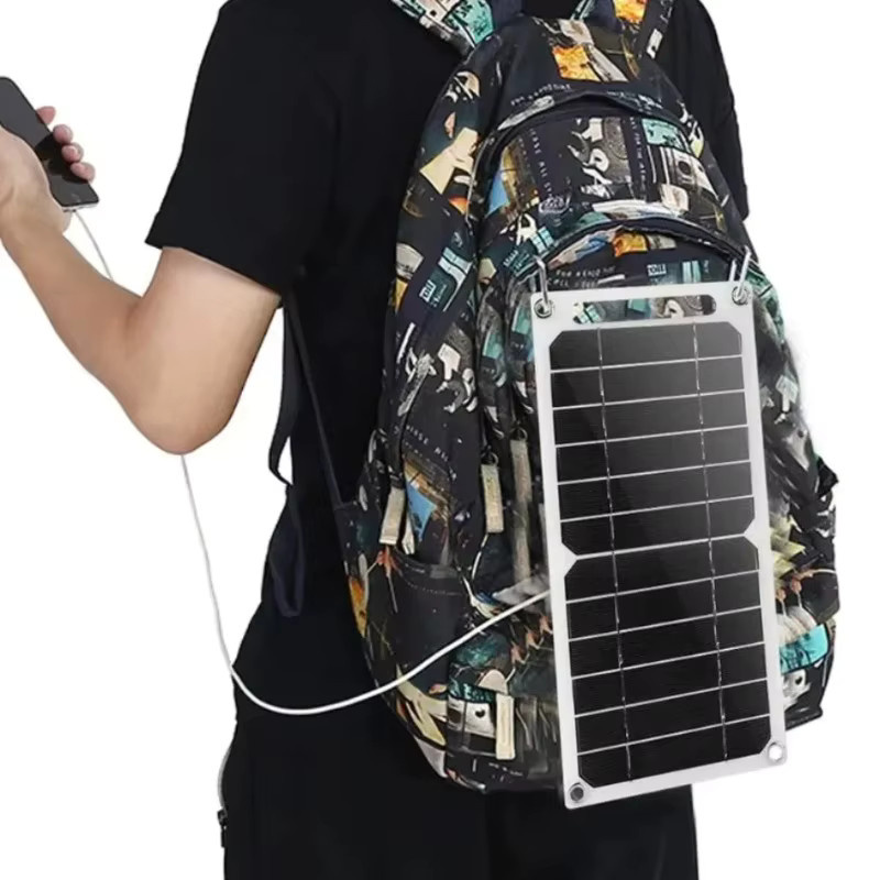 Tragbares Solarpanel von XIKCU mit USB-A und USB-C, wasserdichtes Ladegerät für Camping und Wandern, 5–35 W - Bild 3