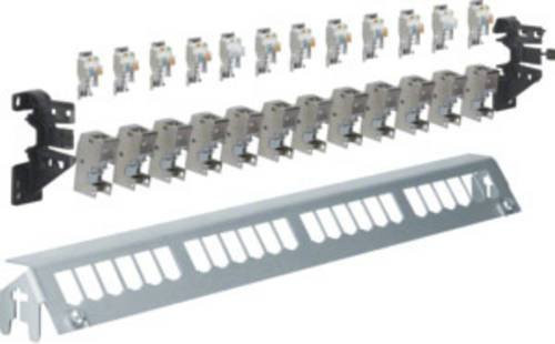 Hager Netzwerk-Patchpanel CAT 6a Teilbestückt in Silber - Bild 1
