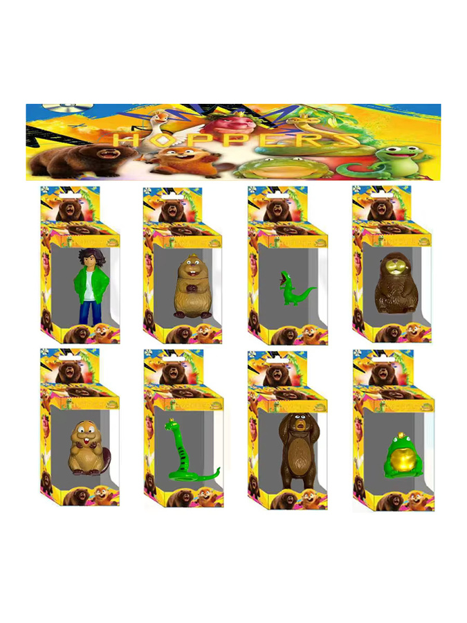 Bandai Disney Pixar Hoppers Beaver Transformation Plan Actionfiguren, 1-8 Stück, PVC - Bild 3