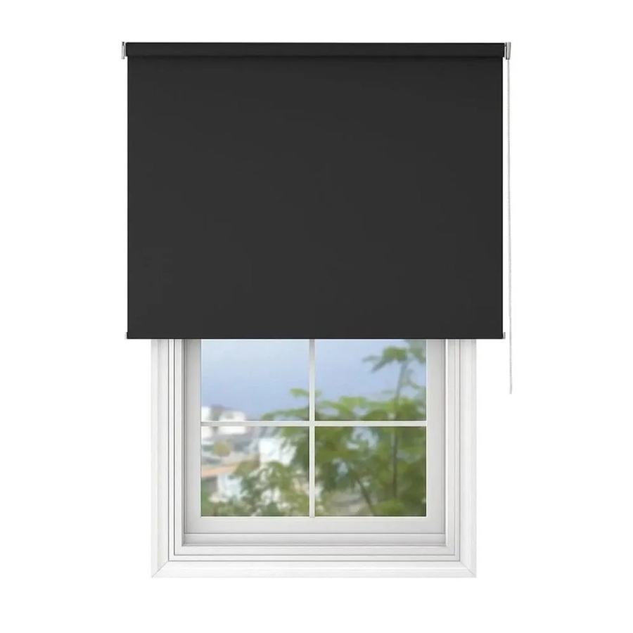 Deco-Raum Tageslicht-Rollo Basic semi-transparent Schwarz B: 75 cm, H: 150 cm - Bild 2