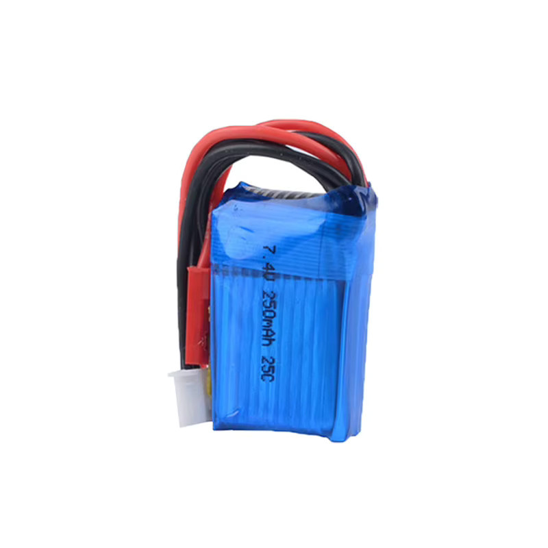 TERFPV 7,4V 250mAh 25C LIPO-Akku für Orlando Hunter 1:35 RC Kletterauto, 2S Batterie in Blau - Bild 2