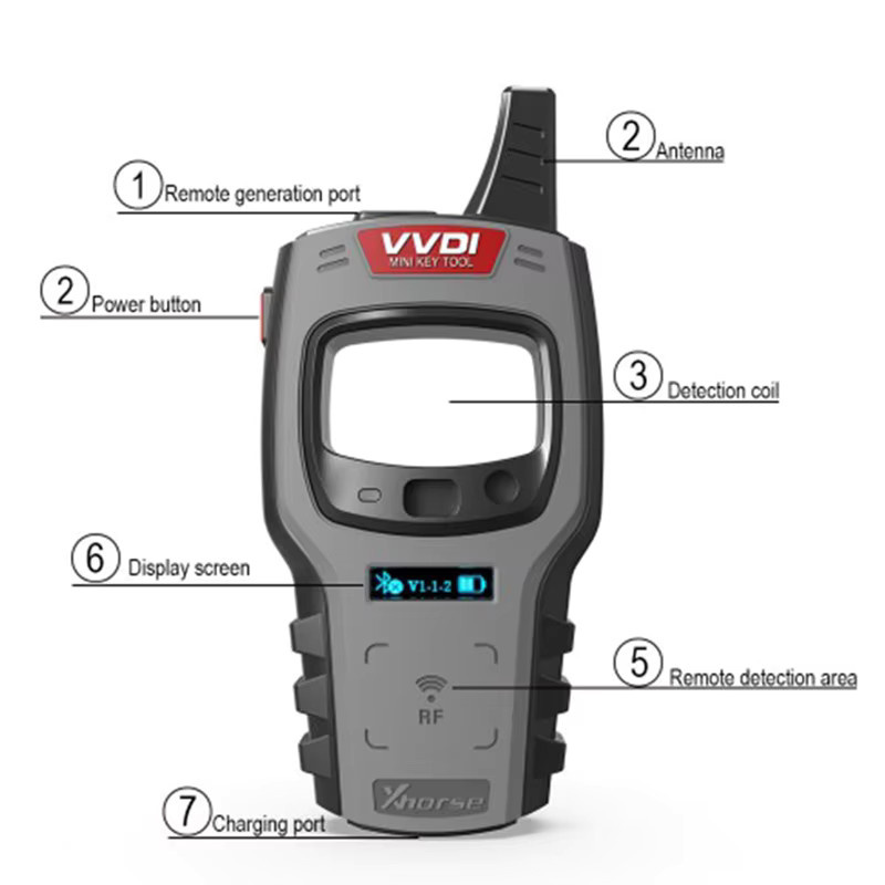 Xhorse VVDI Mini Key Tool Globale Version Autoschlüssel Programmierer mit 96bit und 48-Klon-Funktion für Android und iOS - Bild 4
