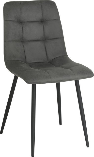 Based Stuhl Nino in Grau aus Mikrofaser mit modernem Design - Bild 1