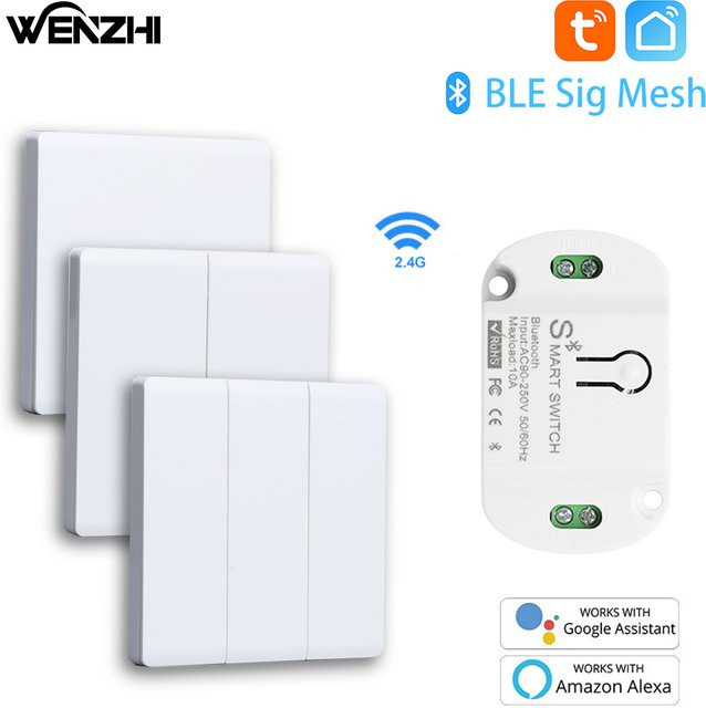 Tuya Smart Bluetooth/BLE Schalter Modul mit Relais für Licht und Lampen, 2,4G Drahtlose Fernbedienung und Timer für deine DIY Home Automation - Bild 1