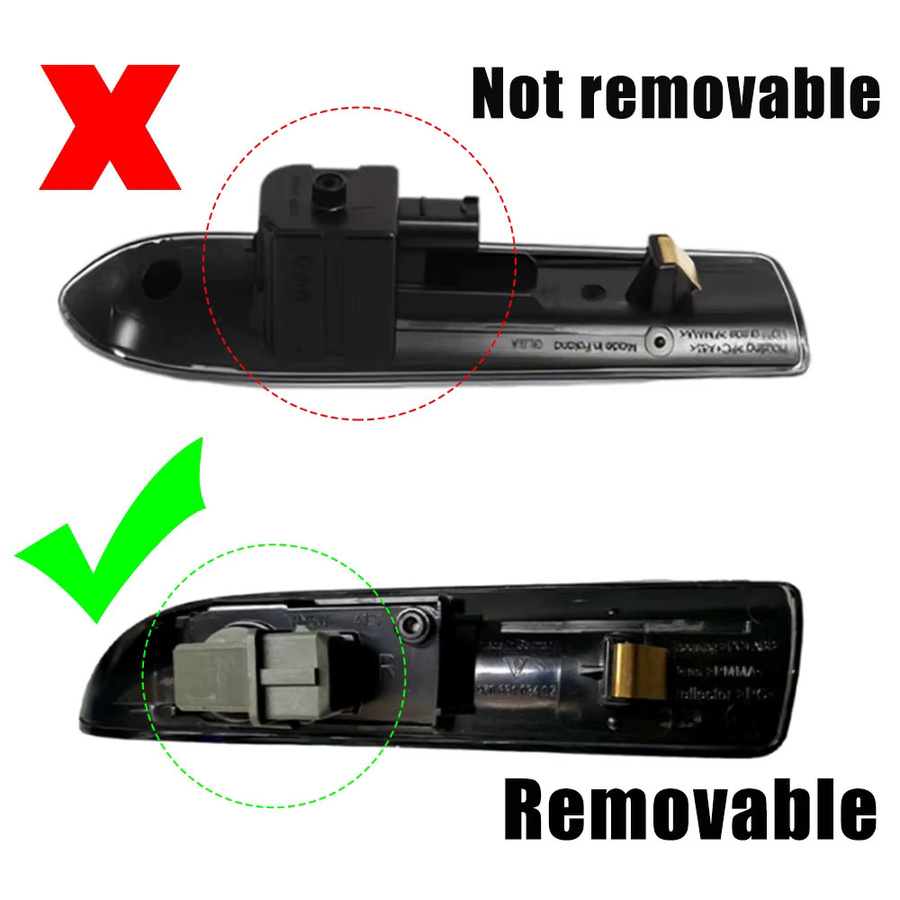 Malcayang LED Seitenmarkierungsleuchte mit Pfeil Blinker in Schwarz für Porsche Panamera 970 G1 2009–2016 - Bild 6