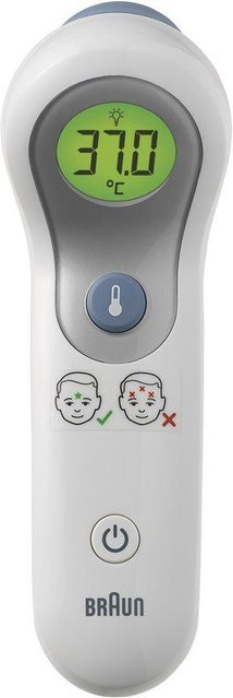 NTF 3000 Infrarot-Stirnthermometer in Weiß/Blau - Bild 1