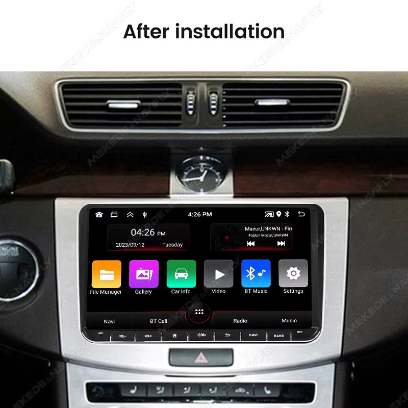MEKEDE & NAVIFLY Android 15 2din Autoradio mit Carplay, GPS und RDS in Schwarz für VW Golf 5 6, Jetta MK5 MK6, Tiguan, CC, Polo und Passat B5 B6 - Bild 4