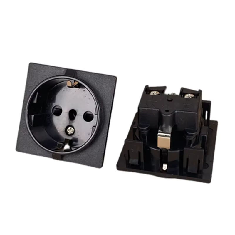 Fengyidz RG-02 Schuko-Steckdose mit Schnappsteckdose für USV, wasserdicht, Schwarz - Bild 6