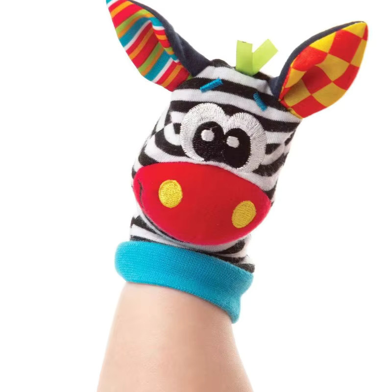 Somenie Baby Cartoon Tier Handgelenksglocke, Rassel-Socken, ab 0 Jahre - Bild 5