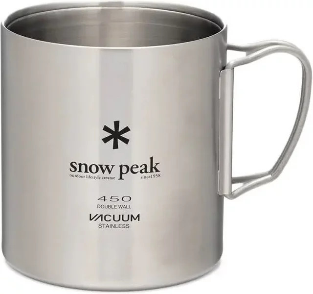 Isolierbecher aus Edelstahl Snow Peak in Silver 450 ml - Bild 1
