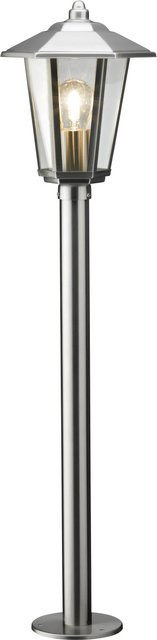 Außenwegeleuchte Magione aus Edelstahl in Silber mit Glas für Garten und Außenbereich - Bild 1