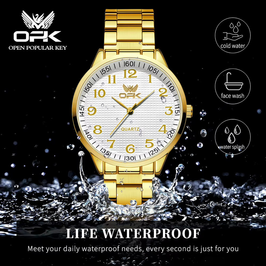 OPK Armbanduhr Quarz, Edelstahl, Digitaluhr, Herren - Bild 5