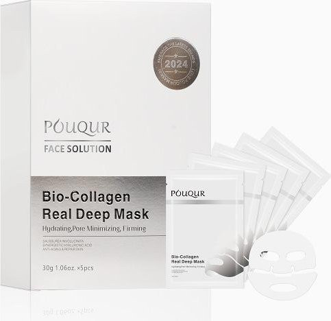 Binchi Health Technology Feuchtigkeitsmaske mit Kollagen, 5 Stück - Bild 1