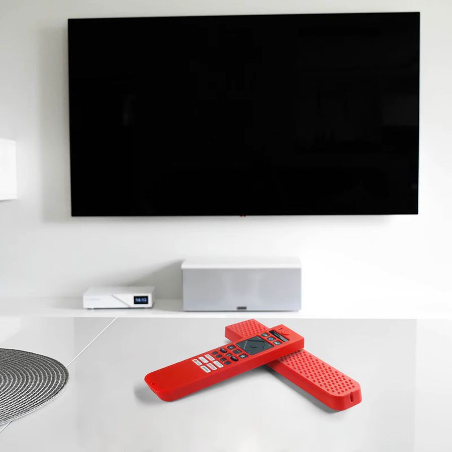 Silikon-Schutzhülle für Philips Fernbedienungen in Rot, passend für Modelle 398GM10BEPHNE000SY SRC-3215-01 und 398GR10BEPHNL000SY SRC-3216-12 - Bild 3