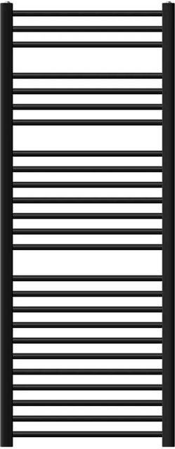 LuxeBath Badheizkörper Sahara Handtuchheizkörper Schwarz Matt mit Seitenanschluss B: 60 cm, H: 150 cm - Bild 2