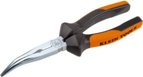 Klein Tools VDE Telefonzange mit 45 Grad abgewinkelten langen Backen in Orange, Länge: 200 mm - Bild 1