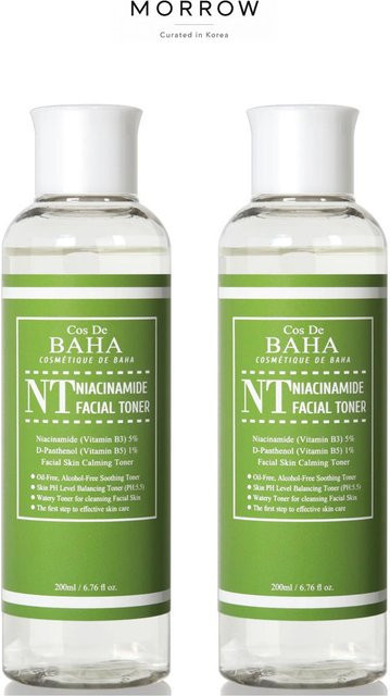 COS DE BAHA NT Toner, Niacinamid 5%, 200 ml, Empfindliche Haut - Bild 1