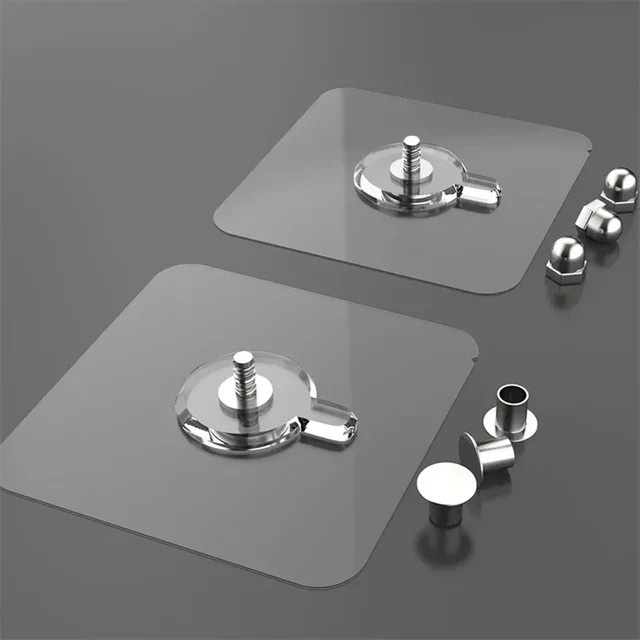 20 Stück selbstklebende Wandhaken in Transparent für Küche und Badezimmer ohne Bohren - Bild 1