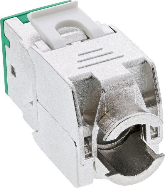 InLine 8er Pack Keystone RJ45 Buchse geschirmt Cat.6A in Grün (76207G) - Bild 1