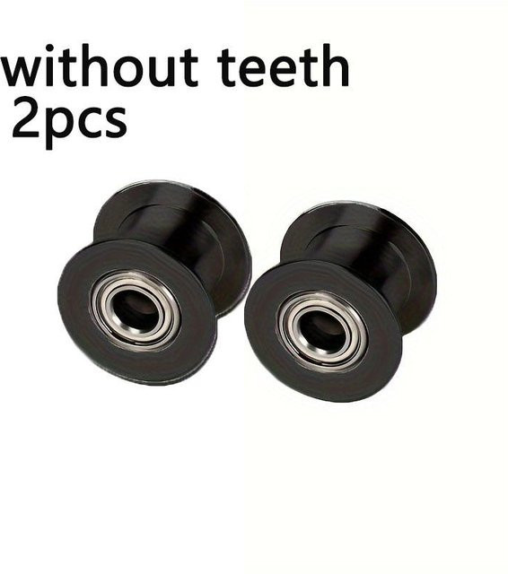 SZ-Damai 2-teiliges 3D-Druckerzubehör Set, 2GT-Synchronrad mit 20 Zähnen und H-förmiger Riemenscheibe, Aluminium-Antriebsspannrolle in Schwarz, Bandbreite 10 mm - Bild 1