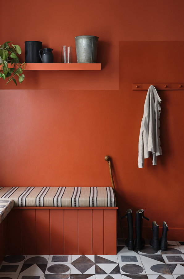 Paint & Paper Library Pure Flat Emulsion Dispersion Caravan 453, Wasserbasiert, Rot-Orange, 0,125 l - Bild 1