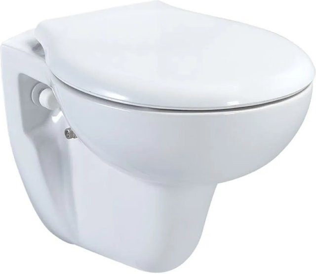 Belvit Wand-WC Dusch-WC Tiefspüler mit Taharet Bidet und Softclose Deckel, Weiß - Bild 1
